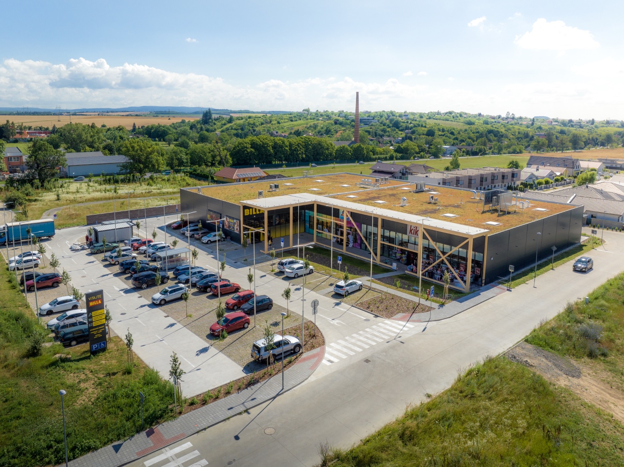 The first part of the construction of the retail park Levice has been completed